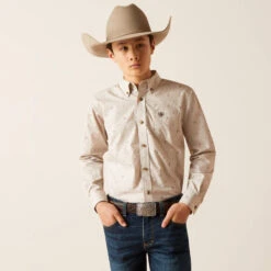 Ariat Ariat Boy's Beau Classic Fit Button Down Shirt