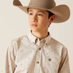 Ariat Ariat Boy's Beau Classic Fit Button Down Shirt -Ariat ariat ariat boys beau classic fit button down shir 3