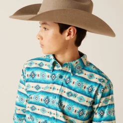 Ariat Ariat Boy's Brent Classic Fit Button Down Shirt -Ariat ariat ariat boys brent classic fit button down shi 3