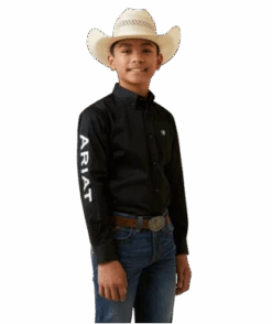 Ariat Ariat Boy's Team Logo Twill Classic Fit Button Down Shirt