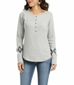 Ariat Ariat Ladies Basic Henley Longsleeve Shirt