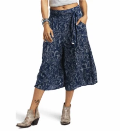 Ariat Ariat Ladies Blue Bronc Goucho Pants C5