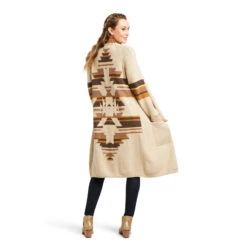 Ariat Ariat Ladies Oatmeal Rooftop Heather Cardigan -Ariat ariat ariat ladies oatmeal rooftop heather cardiga 4