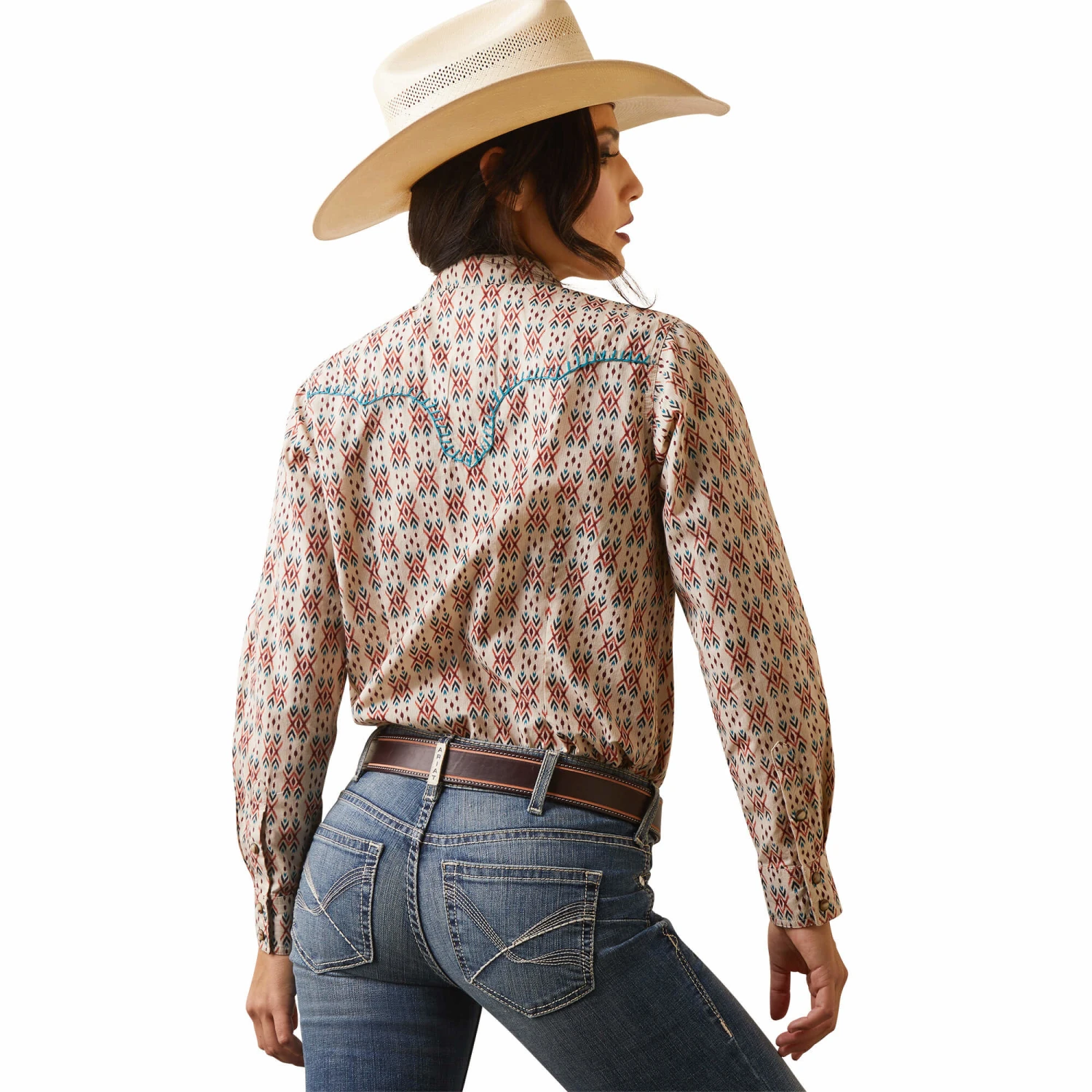 Ariat Ariat Ladies REAL Cimarron Snap Front Shirt 2 Ariat Ariat Ladies REAL Cimarron Snap Front Shirt - Image 2
