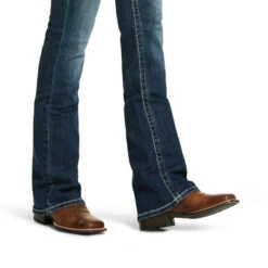 Ariat Ariat Ladies R.E.A.L. Mid-Rise Stretch Entwined Festival Boot Cut Jean -Ariat ariat ariat ladies real mid rise stretch entwined 2