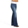 Ariat Ariat Ladies Trouser Mid Rise Stretch Kelsea Wide Leg Jean