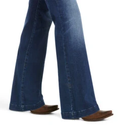 Ariat Ariat Ladies Trouser Mid Rise Stretch Kelsea Wide Leg Jean -Ariat ariat ariat ladies trouser mid rise stretch kelsea 2