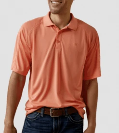 Ariat Ariat Men's AC Short Sleeve Peach Echo Polo