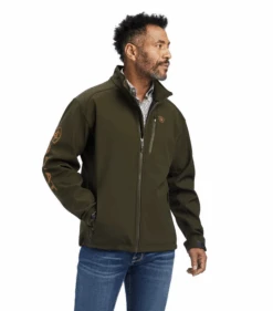 Ariat Ariat Men's Brine Olive Logo 2.0 Softshell Jacket C4