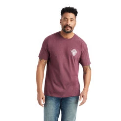 Ariat Ariat Men's Burgundy Arrowhead 2.0 Tee -Ariat ariat ariat mens burgundy arrowhead 20 tee 5