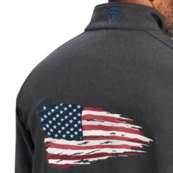 Ariat Ariat Men's Charcoal Logo 2.0 Patriot Softshell Water Resistant Jacket -Ariat ariat ariat mens charcoal logo 20 patriot softshel 2