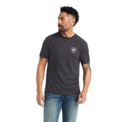 Ariat Ariat Men's Charcoal Minimalist Tee -Ariat ariat ariat mens charcoal minimalist tee 3