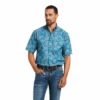 Ariat Ariat Men's Daxton Cactus Printed Shirt Medium