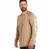 Ariat Ariat Men's Heatfighter Khaki Long Sleeve Shirt 2XL