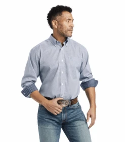 Ariat Ariat Men's Isaac Blue Long Sleeve Shirt