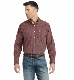 Ariat Ariat Men's Kenny Red Long Sleeve Shirt