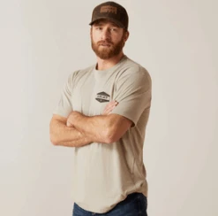 Ariat Ariat Men's Khaki Graphic Tee