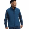Ariat Ariat Men's Majolica Blue Logo 2.0 Softshell Vest C4