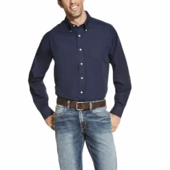 Ariat Ariat Men's Navy Button Up Shirt