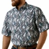 Ariat Ariat Men's O'Shea Leaf Short Sleeve Shirt