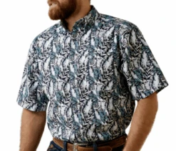 Ariat Ariat Men's O'Shea Leaf Short Sleeve Shirt