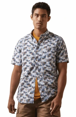 Ariat Ariat Men's Palm Leaf Short Sleeve Shirt