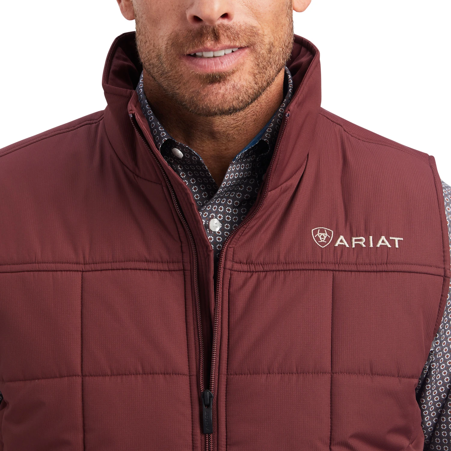 Ariat Ariat Men's Red Mahogany Crius Insulated Vest C4 3 Ariat Ariat Men's Red Mahogany Crius Insulated Vest C4 - Image 3