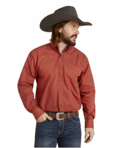 Ariat Ariat Men's Samson Terra Rouge Long Sleeve Shirt