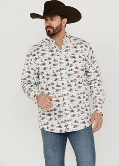 Ariat Ariat Men's Surfing Longhorn Long Sleeve Shirt