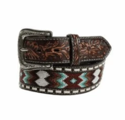 Ariat Ariat Men's Zig Zag Beaded Laced Belt