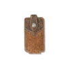 Ariat Ariat Ostrich Print Leather Cell Phone Case