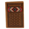 Ariat Ariat Tan Beaded Trifold Wallet