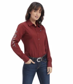 Ariat Ariat Team Kirby Rouge Red Button Up Shirt