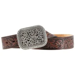 Ariat Ariat Women's Dark Brown Embossed Belt