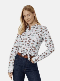 Ariat Ariat Women's Kirby Surfing Longhorn Shirt