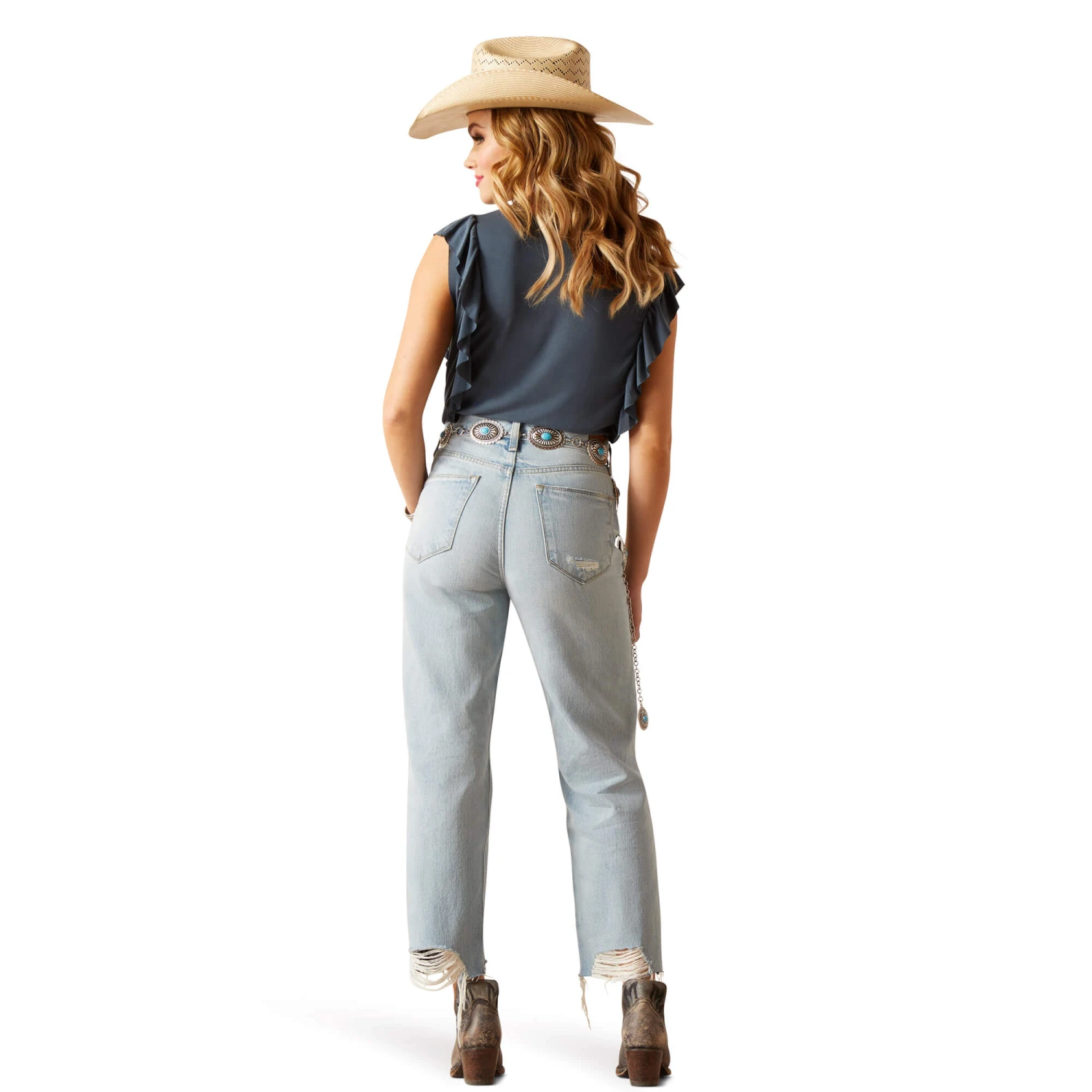 Ariat Ariat Women's Ultra High Rise Tomboy Straight Jean 2 Ariat Ariat Women's Ultra High Rise Tomboy Straight Jean - Image 2