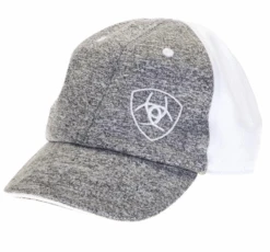 Ariat Heather Grey White Infant Cap