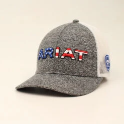 Ariat Men's American Flag Text Cap