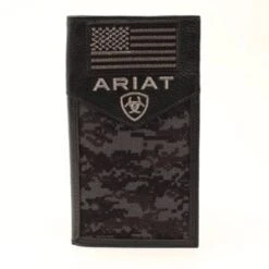 Ariat Men's Black Camo Rodeo Wallet