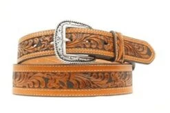 Ariat Men's Floral Inlay Western Belt