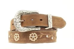 Ariat Women's Flower And Rhinestone Belt
